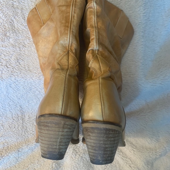 Leather Aldo Cowboy Boots - Picture 5 of 10